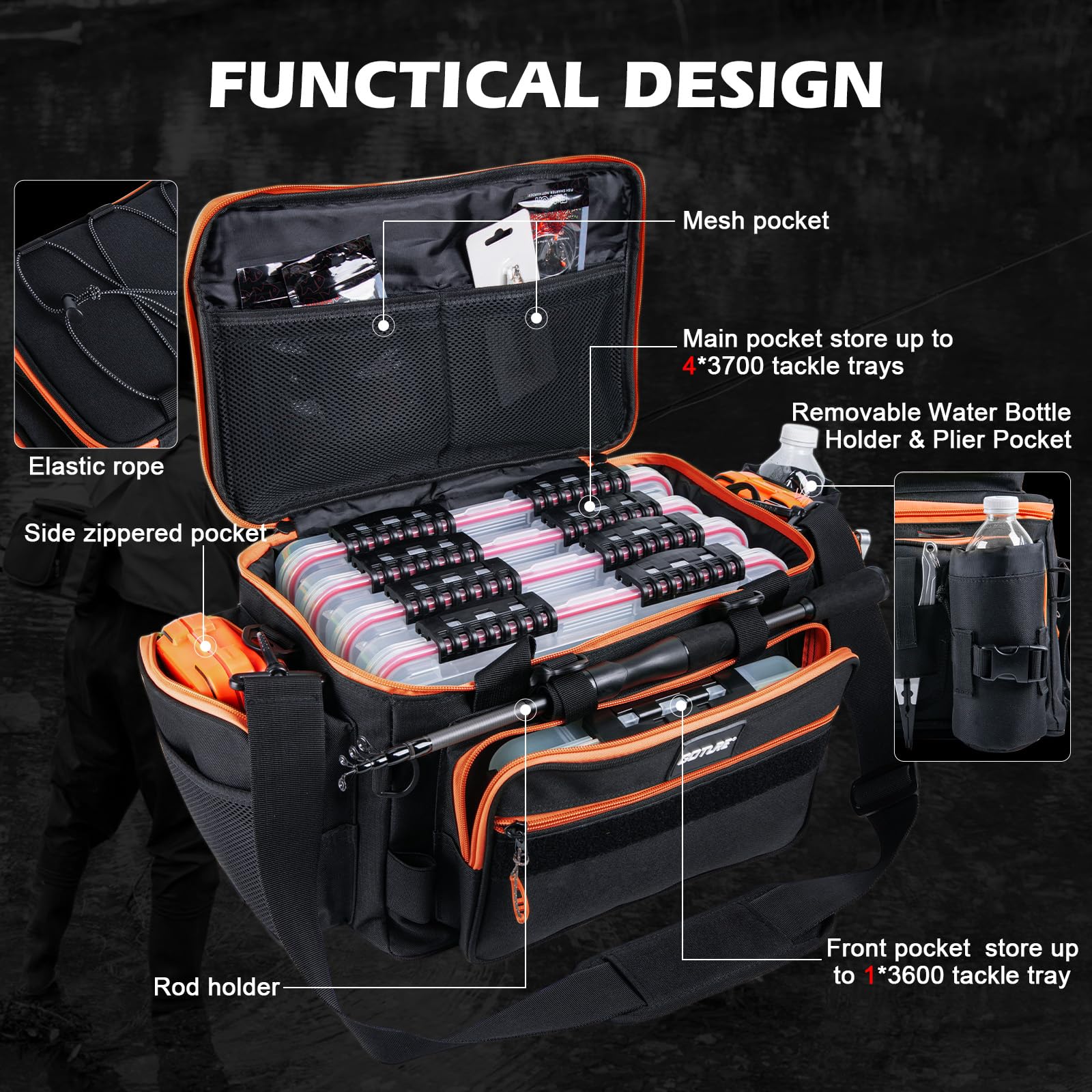 Reel Bag - Goture Portable Travel Fishing Set Telescopic