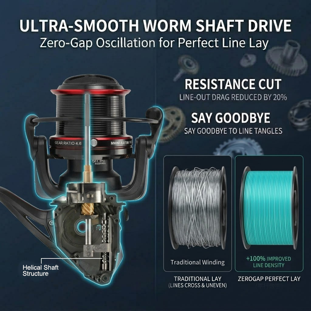 CAZULO Long Cast Spinning Reel - огляд і ціна Reel Drag Knob