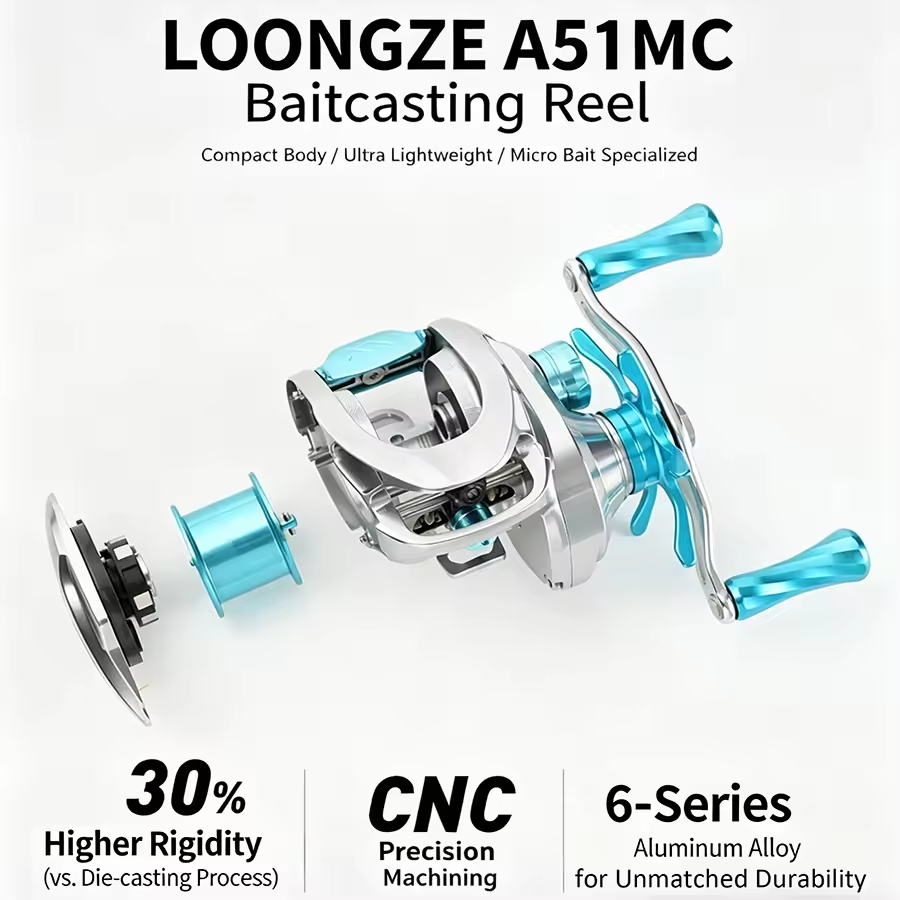 LOONGZE A51MC BFS Low Profile  - огляд і ціна Conventional Reel