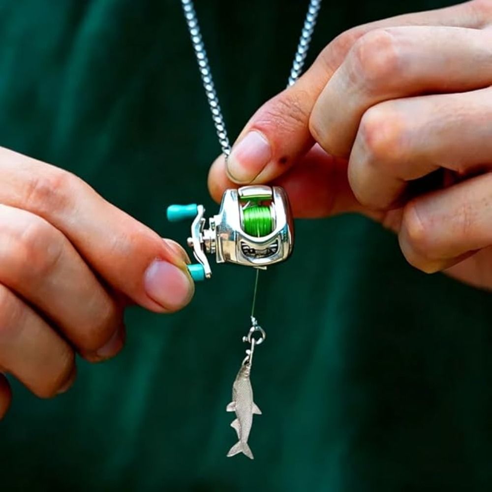 Mini Fishing Reel Necklace Fis - огляд і ціна Reel Bag