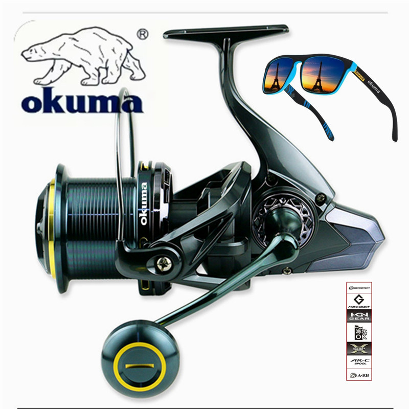 OKUMA Fishing Reel 9000-14000  - огляд і ціна Daiwa Reel Bg