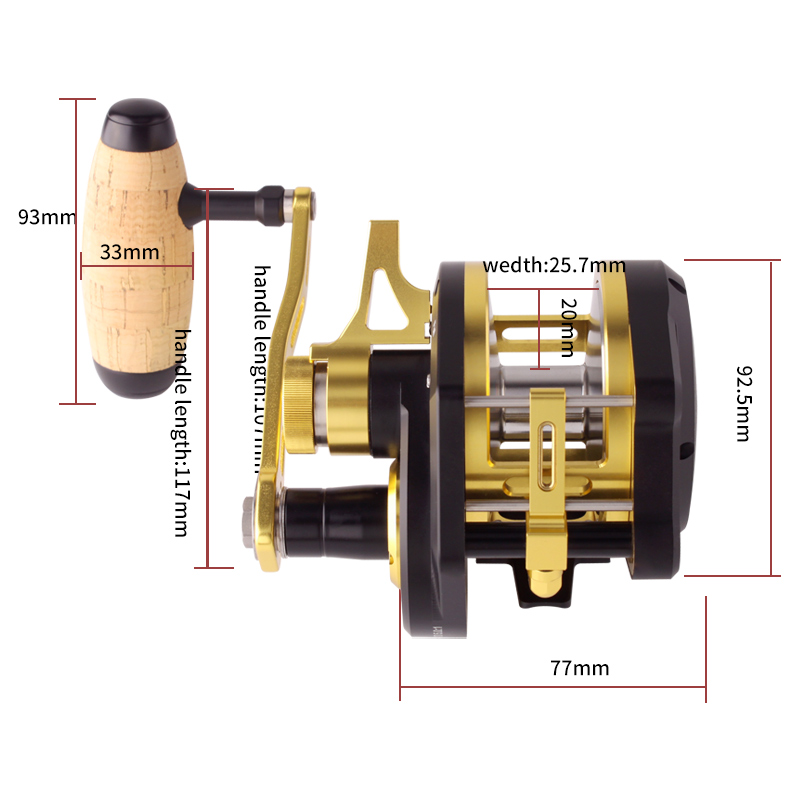 RUKE Metal Reel Slow Jigging D - огляд і ціна Reel Drag Knob
