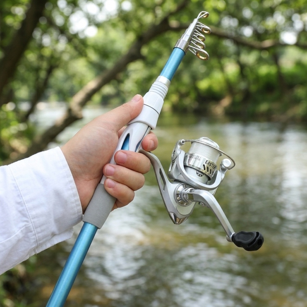 Blue White 1.8M Fishing Rod Re - огляд і ціна Reel Bag