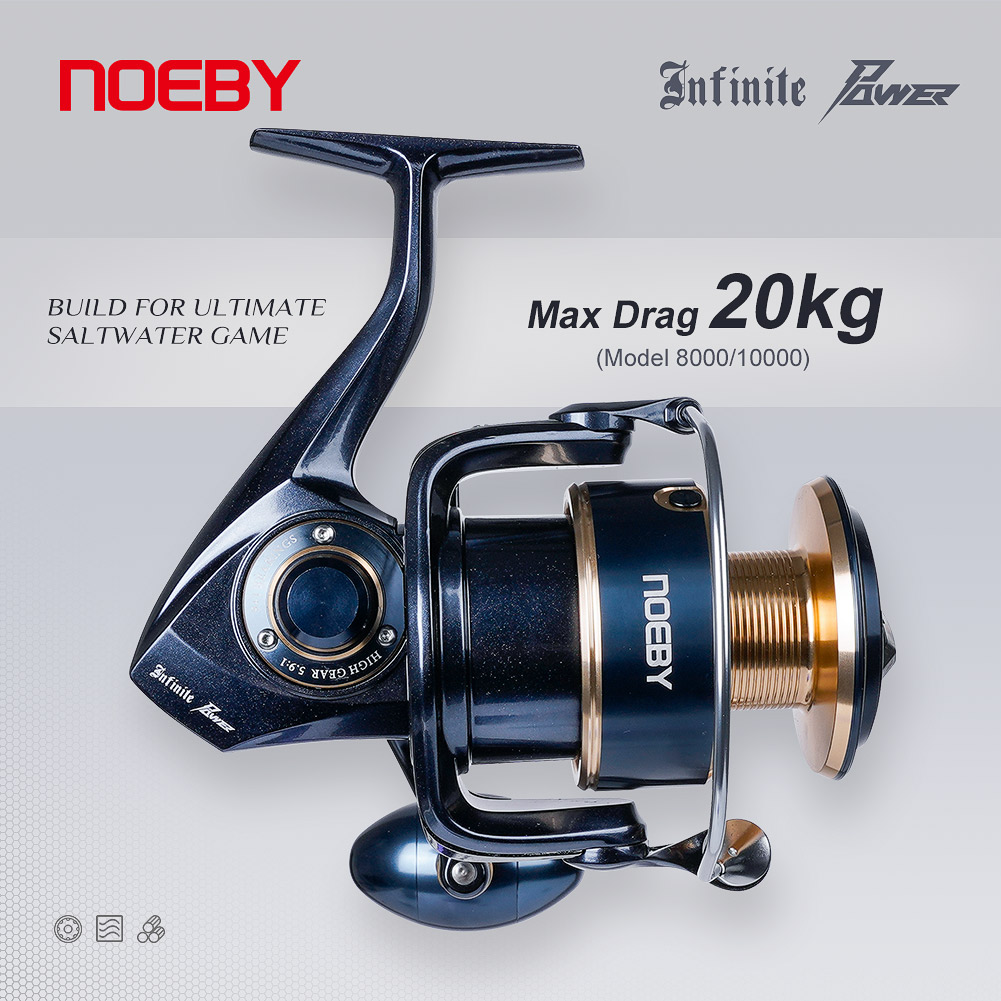 NOEBY Infinite Power Saltwater - огляд і ціна Daiwa Reel Bg